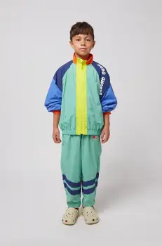 Bobo Choses pantaloni de trening pentru copii Smiling culoarea turcoaz, 125AC088 imagine