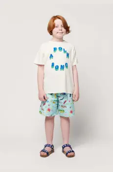 Bobo Choses pantaloni scurti de baie copii culoarea turcoaz imagine
