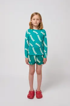 Bobo Choses pantaloni scurti de baie copii Wavy culoarea turcoaz, 125AC117 imagine