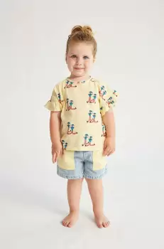 Bobo Choses pantaloni scurti din bumbac pentru bebelusi modelator imagine