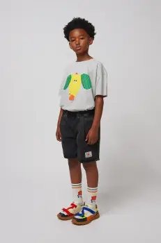 Bobo Choses pantaloni scurti din bumbac pentru copii Smiling culoarea negru, 125AC058 imagine