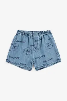 Bobo Choses pantaloni scurti din denim pentru bebelusi Pickles The Dog imagine