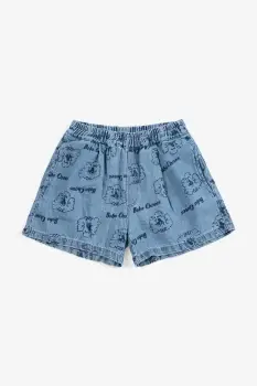 Bobo Choses pantaloni scurti din denim pentru bebelusi Pickles The Dog imagine