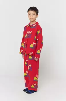 Bobo Choses pijama copii culoarea rosu, modelator imagine