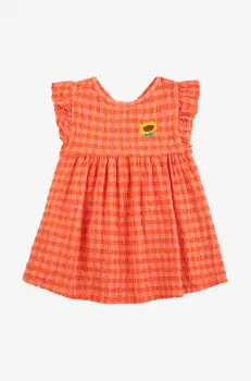 Bobo Choses rochie bebe culoarea portocaliu, mini, evazati, 125AB080 imagine