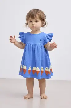 Bobo Choses rochie bebe Morning Egg mini, evazati, 125AB119 imagine
