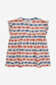 Bobo Choses rochie din bumbac pentru copii culoarea rosu, mini, evazati imagine