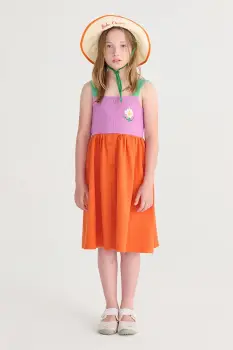 Bobo Choses rochie din bumbac pentru copii Pixel Daisy imagine