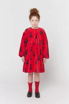 Bobo Choses rochie fete culoarea rosu, mini, evazati imagine