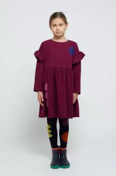 Bobo Choses rochie fete culoarea violet, mini, evazati imagine