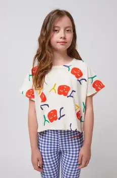 Bobo Choses tricou copii Smiling culoarea alb, 125AC021 imagine