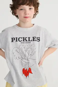 Bobo Choses tricou de bumbac pentru copii Bunch Of Vegetables imagine