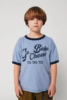 Bobo Choses tricou de bumbac pentru copii Go Bobo cu imprimeu, 225AC001 imagine