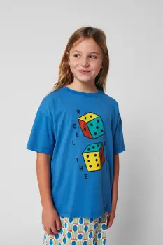 Bobo Choses tricou de bumbac pentru copii Roll The Dice cu imprimeu, 225AC003 imagine
