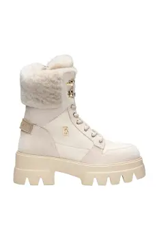 Bogner botine SAPPORO 3 culoarea bej, cu platforma, izolat, 22542913 imagine