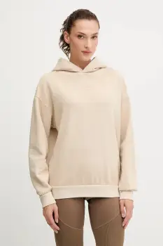 BOGNER Fire+Ice hanorac de bumbac SIBEL culoarea bej, cu gluga, cu imprimeu, 84909761 imagine