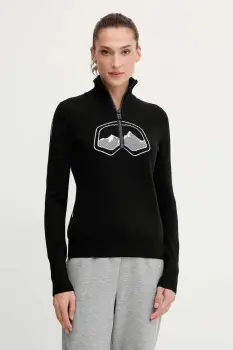 BOGNER Fire+Ice pulover din amestec de lana AZRA culoarea negru, light, cu turtleneck, 84538499 imagine