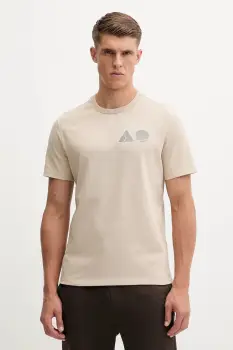 BOGNER Fire+Ice tricou din bumbac ADO culoarea bej, cu imprimeu, 54369760 imagine