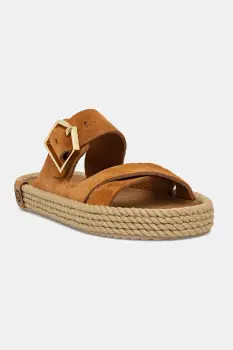 Bohonomad papuci espadrile de dama din piele intoarsa Sevilla imagine