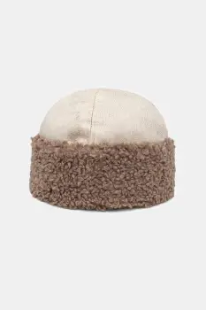 Bomboogie caciula culoarea bej, din tricot gros, LW9376TPSF5 imagine