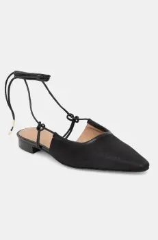 BOSS balerini Charlieze culoarea negru, cu toc deschis, 50536314 imagine