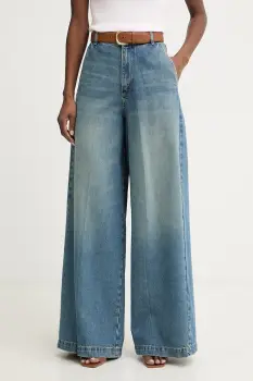 BOSS blugi wide leg pentru femei CENTRAL 4.0 imagine