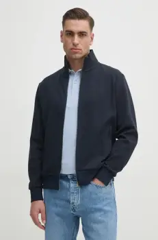 BOSS bluza barbati, culoarea albastru marin, neted, 50532755 imagine