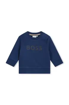 BOSS bluza bebe culoarea albastru marin, cu imprimeu, J51289 imagine