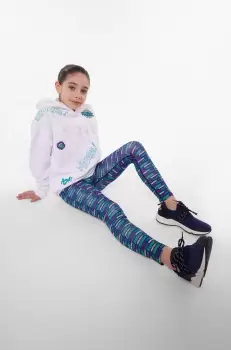 BOSS bluza copii culoarea alb, cu gluga, modelator imagine