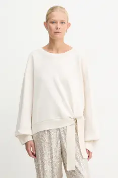 BOSS bluza culoarea bej, uni, 50550338 imagine