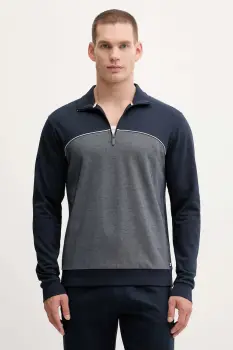 BOSS bluza culoarea bleumarin, melanj, 50545583 imagine