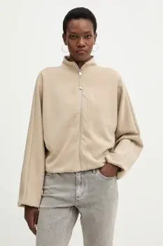 BOSS bluza Ebesya culoarea bej, uni, 50555057 imagine