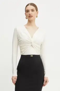 BOSS bluza femei, culoarea alb, neted, 50534546 imagine