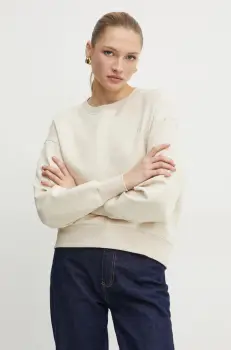 BOSS bluza femei, culoarea bej, neted, 50534558 imagine