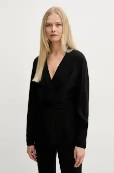 BOSS bluza femei, culoarea negru, neted, 50537380 imagine