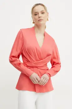 BOSS bluza femei, culoarea portocaliu, neted, 50537380 imagine