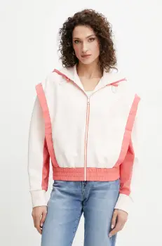 BOSS bluza femei, culoarea roz, cu gluga, cu imprimeu, 50541327 imagine