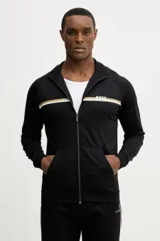 BOSS bluza lounge Authentic Jacket Z culoarea negru, cu imprimeu, 50554779 imagine