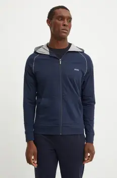 BOSS bluza lounge cu gluga, neted, 50515392 imagine