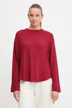 BOSS bluza lounge culoarea bordo, uni, 50535769 imagine