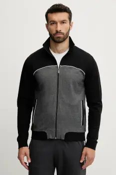 BOSS bluza lounge culoarea negru, cu imprimeu, 50545567 imagine