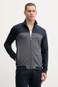 BOSS bluza lounge culoarea negru, melanj, 50545567 imagine