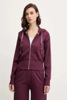 BOSS bluza lounge culoarea roz, cu gluga, uni, 50545635 imagine