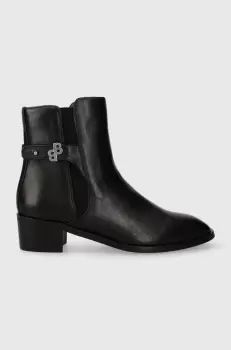 BOSS botine Iria femei, culoarea negru, cu toc drept, 50504437 imagine