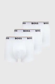 BOSS boxeri 3 pack barbati, culoarea alb 50475274 imagine
