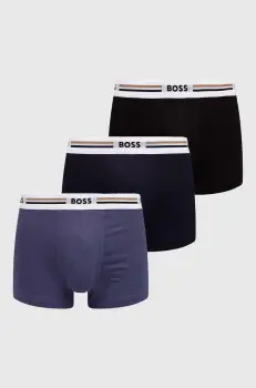 BOSS boxeri 3-pack barbati, culoarea alb, 50492200 imagine