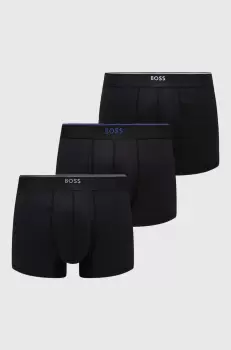 BOSS boxeri 3-pack barbati, culoarea negru imagine