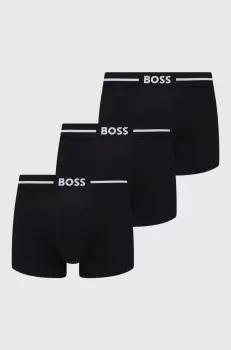 BOSS boxeri 3-pack barbati, culoarea negru imagine