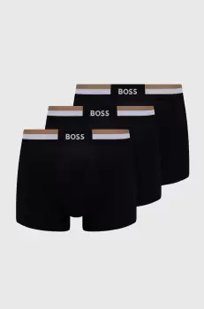 BOSS boxeri 3-pack barbati, culoarea negru imagine