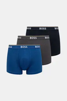 BOSS boxeri 3-pack barbati, culoarea negru, 50475282 imagine